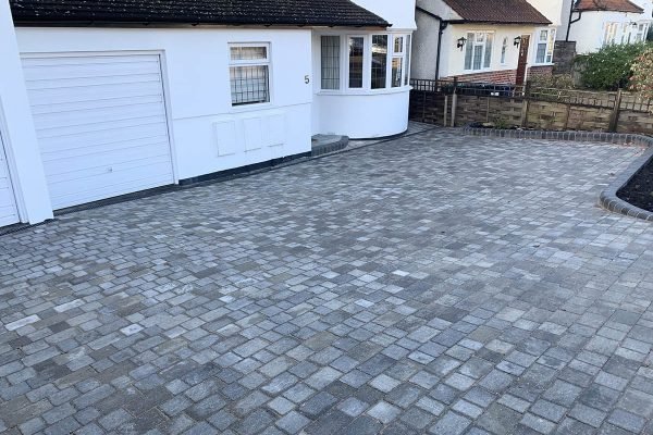 Block paving driveway