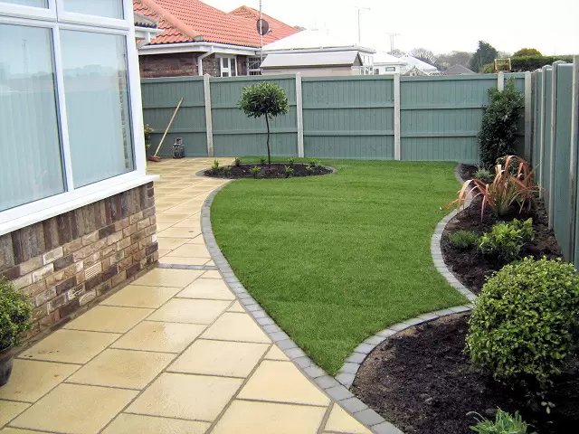 Traditional landscaped garden